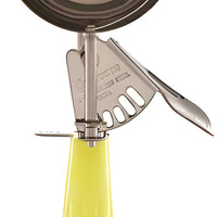 Browne - 1.75 Oz Stainless Steel Ice Cream Scoop With Yellow Handle - 573320