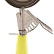 Browne - 1.75 Oz Stainless Steel Ice Cream Scoop With Yellow Handle - 573320