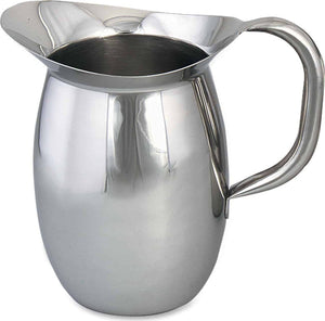 Browne - 2-1/8 QT Stainless Steel Pitcher with Ice Guard (1.9 L) - 8202G