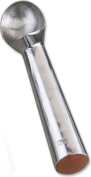 Browne - 2 Oz Aluminum Solid Ice Cream Scoop - 571420