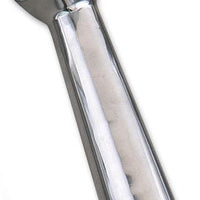 Browne - 2 Oz Aluminum Solid Ice Cream Scoop - 571420