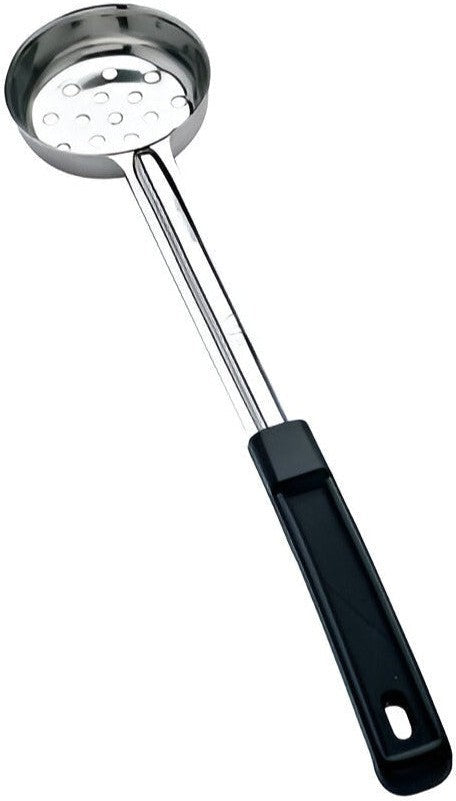 Browne - 2 Oz Perforated Stainless Steel Portioner / Spoodles with Black Handle (5722P) - 5757221