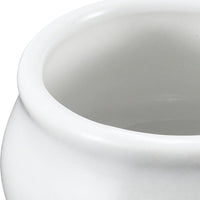 Browne - 2 Oz Round White Butter/Sauce Pot - 564002W