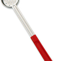 Browne - 2 Oz Stainless Steel Perforated Portioner / Spoodles with Red Handle, 1 PC (5742P) - 5757421