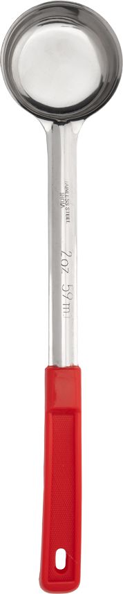 Browne - 2 Oz Stainless Steel Portioner / Spoodles with Red Handle, 1 PC (5742) - 5757420