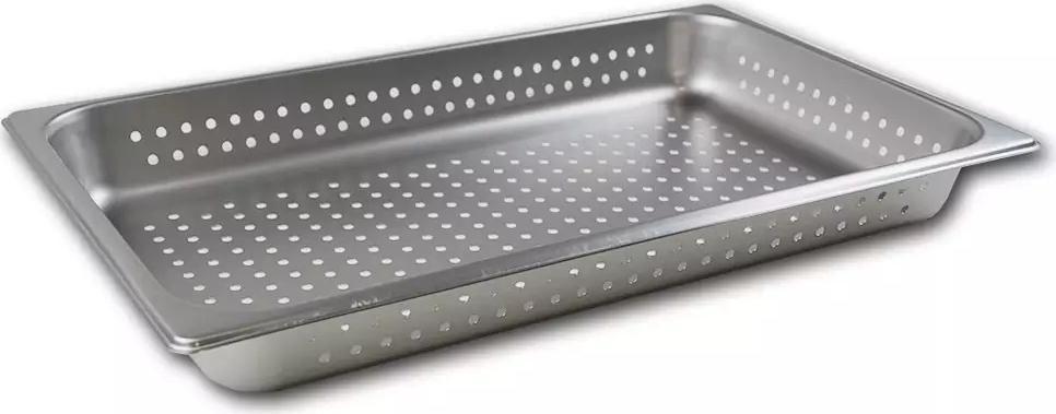 Browne - 2" Stainless Steel Perforated Anti-Jam Full Size Steam Pan - 22112