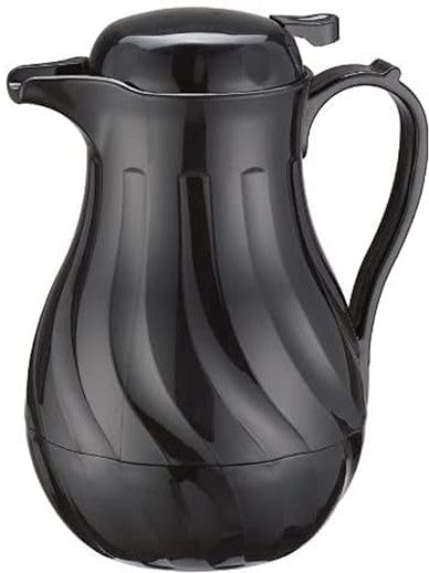 Browne - 20 Oz Black Beverage Server With Swirl Push Button - 744222