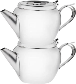 Browne - 20 Oz Stainless Steel Apple Shape Stackable Tea Pot - 515151