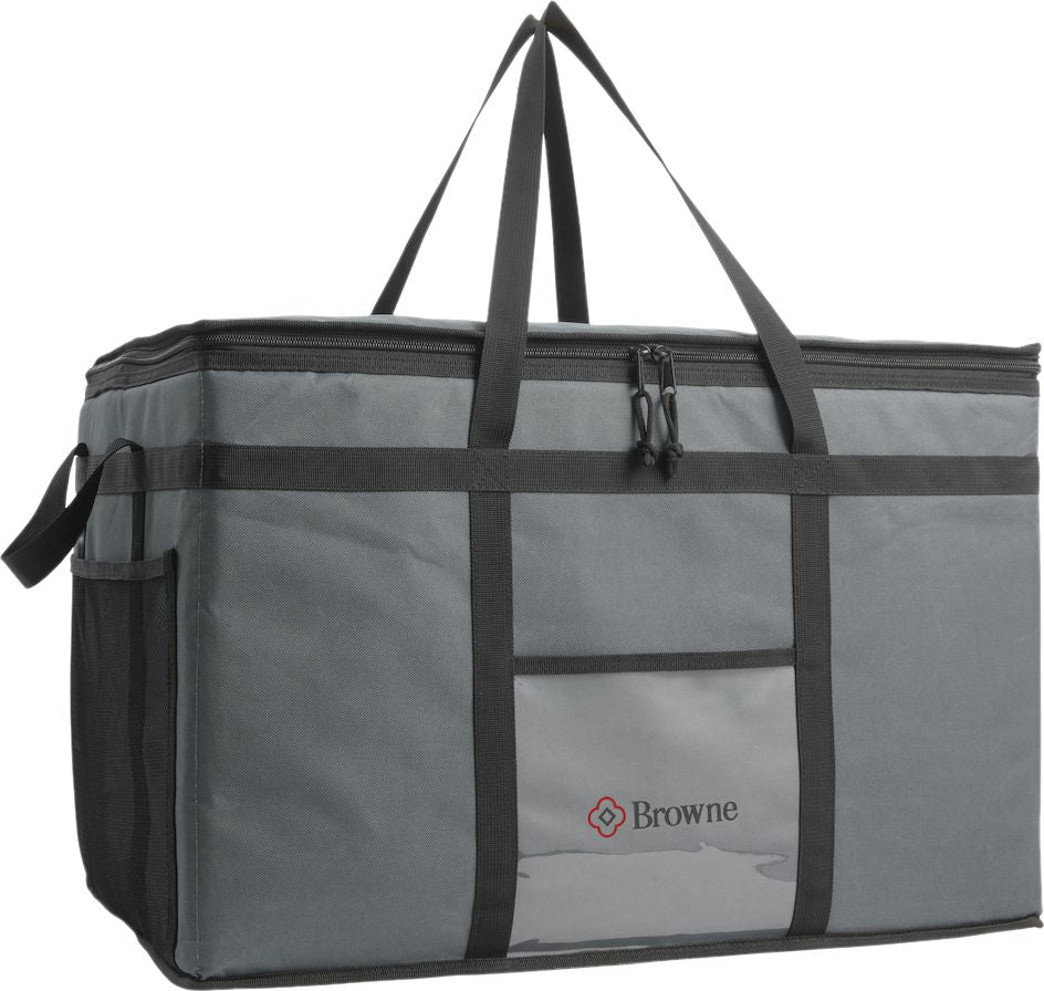Browne - 23" x 15" x 14" Polyester Food Carrier Delivery Bag - 575389
