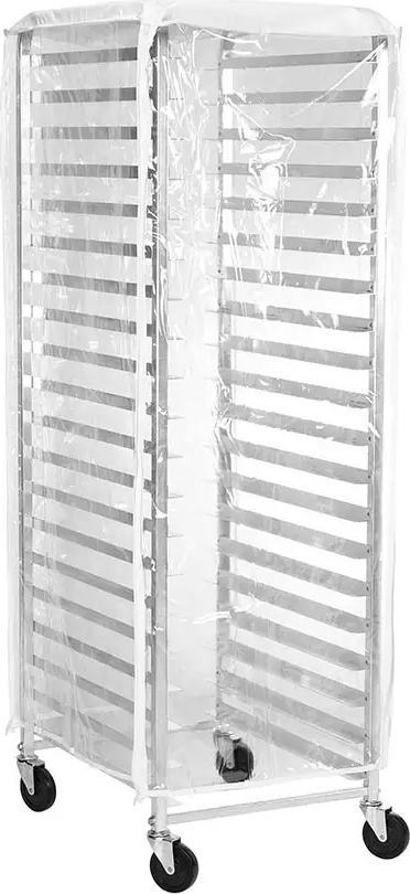 Browne - 23" x 28" x 62" Clear Economy End Load Rack Cover - 57913400