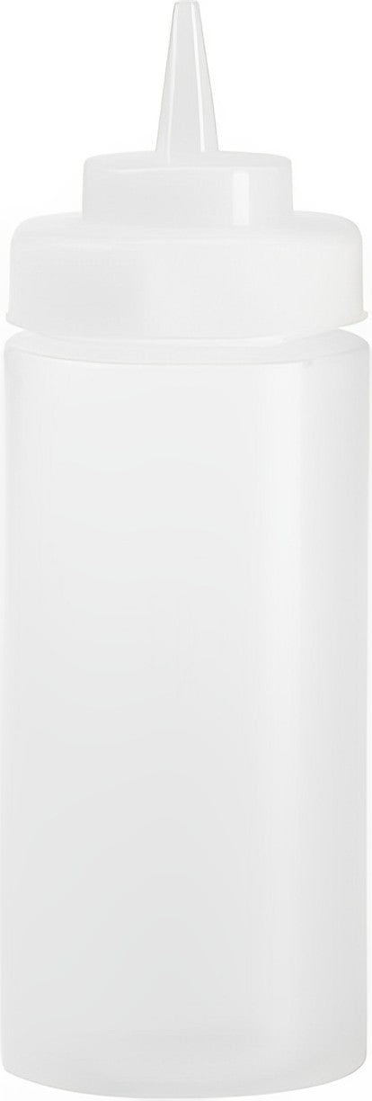 Browne - 24 Oz Plain White Wide Mouth Squeeze Dispenser - 57802400