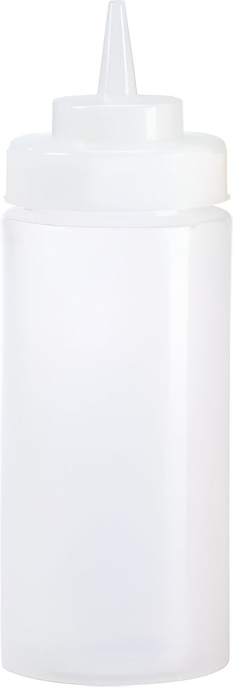 Browne - 24 Oz Plain White Wide Mouth Squeeze Dispenser ( Pack of 6) - 57802500