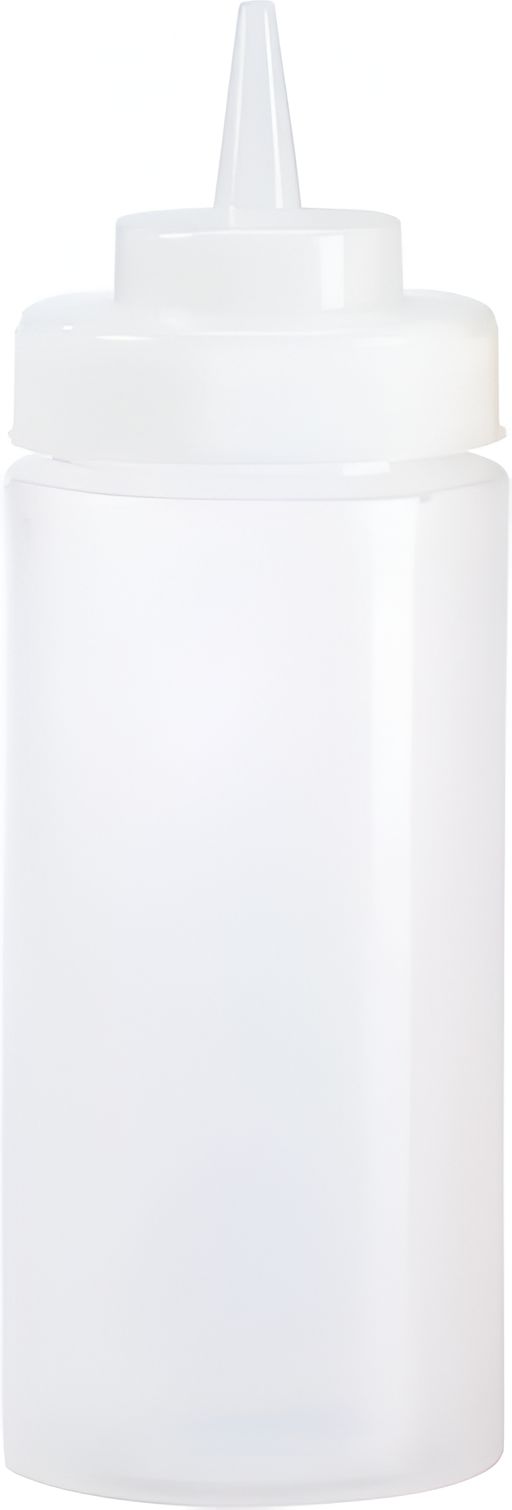 Browne - 24 Oz Plain White Wide Mouth Squeeze Dispenser, Pack of 6 - 57802500