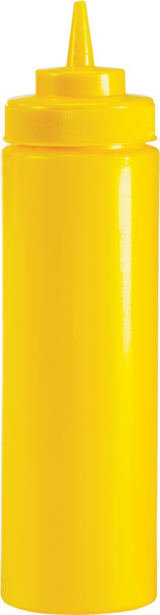Browne - 24 Oz Yellow Wide Mouth Squeeze Dispenser - 57802417