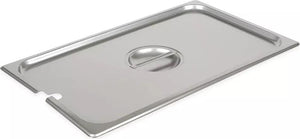 Browne - 24" Stainless Steel Steam Cover with Notch for Full Size Pan - 575529