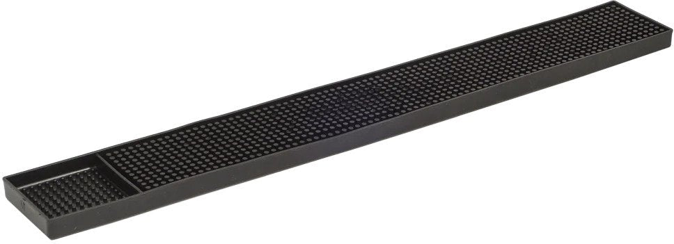 Browne - 24" x 3" Black Bar Service Mat - 57486602
