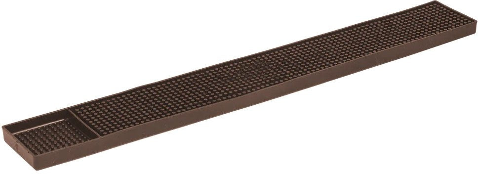 Browne - 24" x 3" Brown Bar Service Mat - 57486612