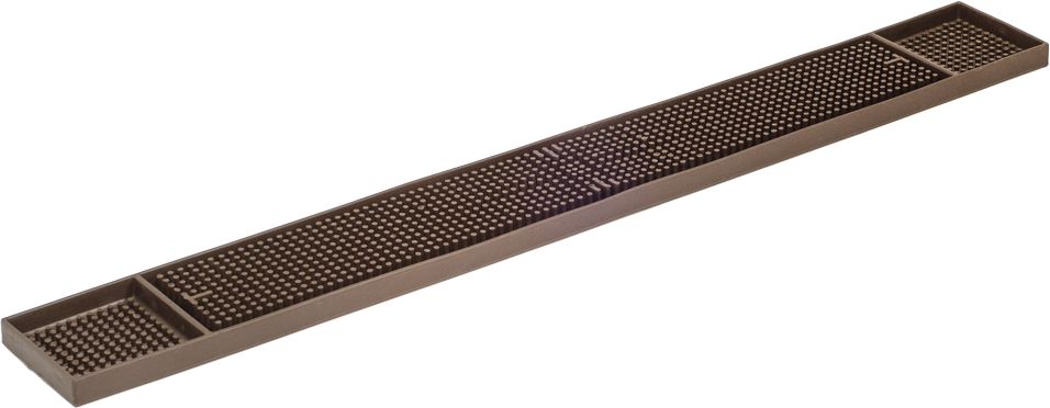 Browne - 27" x 3.25" Brown Bar Drainer Mat - 57486812