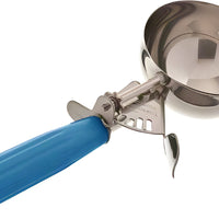 Browne - 2.25 Oz Stainless Steel Standard Ice Cream Scoop With Blue Handle - 573316