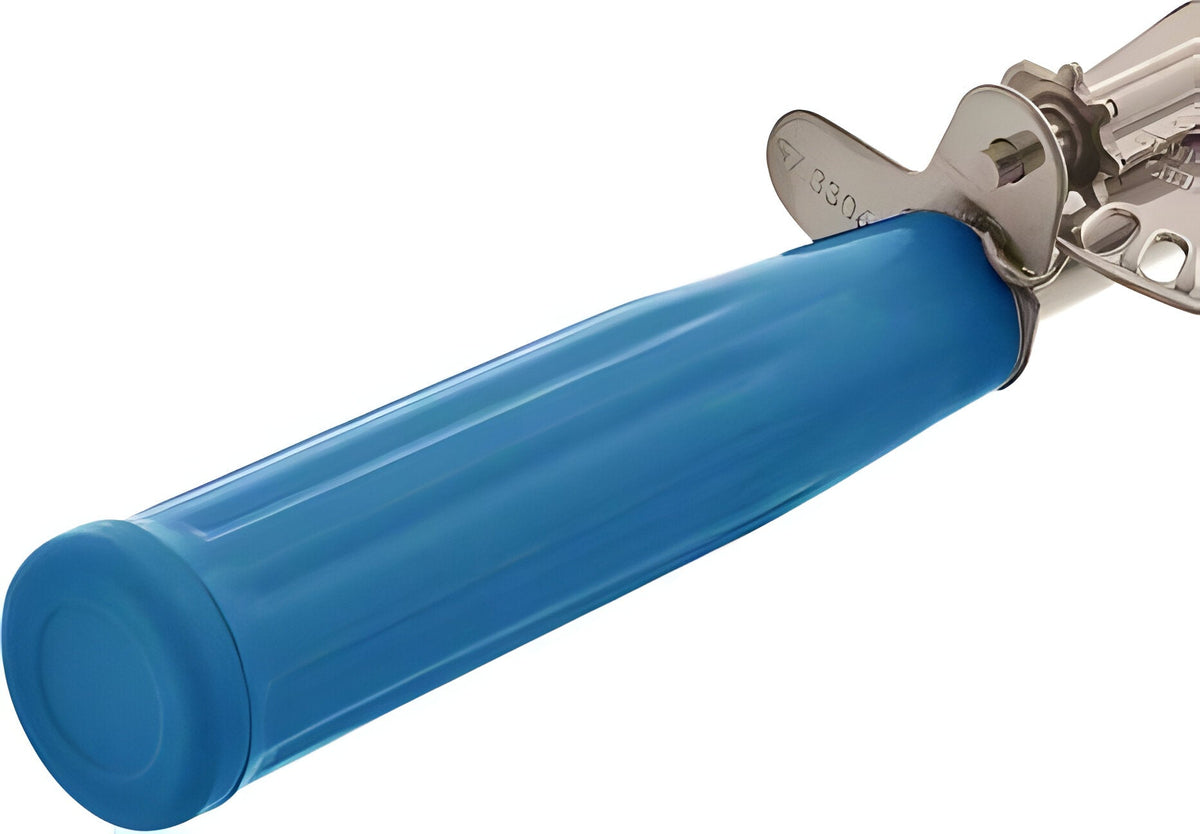 Browne - 2.25 Oz Stainless Steel Standard Ice Cream Scoop With Blue Handle - 573316