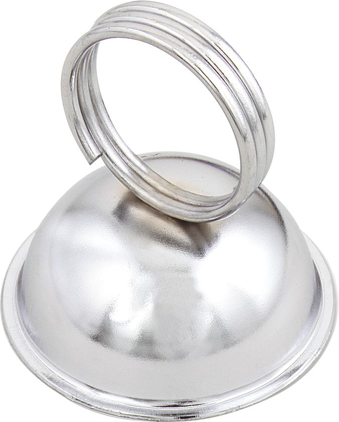 Browne - 2.3" x 2.5" Nickel Plated Ring Type Menu/Card Holder, Pack of 12 - 57596