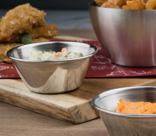 Browne - 2.5 Oz Stainless Steel Cocktail Sauce Cup - 515059