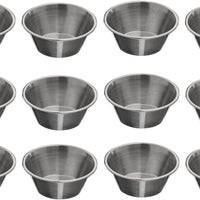 Browne - 2.5 Oz Stainless Steel Cocktail Sauce Cup, Pack of 12 - 515059