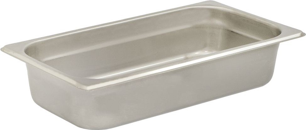 Browne - 2.5" Stainless Steel 1/3 Size Anti-Jam Steam Pan - 22132