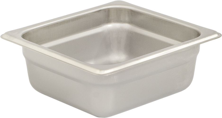 Browne - 2.5" Stainless Steel 1/6 Size Anti-Jam Steam Pan - 22162