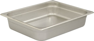 Browne - 2.5" Stainless Steel Anti-Jam 1/2 Size Steam Table Pan - 98122