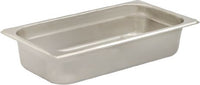 Browne - 2.5" Stainless Steel Anti-Jam 1/4 Size Steam Pan - 5781402