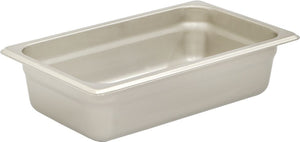 Browne - 2.5" Stainless Steel Anti-Jam 1/4 Size Steam Table Pan - 98142
