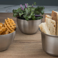 Browne - 2.5" x 4.3" Stainless Steel Tapered Fry Cup - 515066