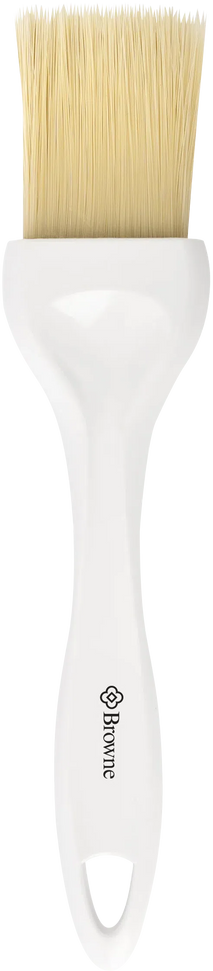 Browne - 3" Wooden Handle Linear Pastry Brush with Boar Hair - 61300-3