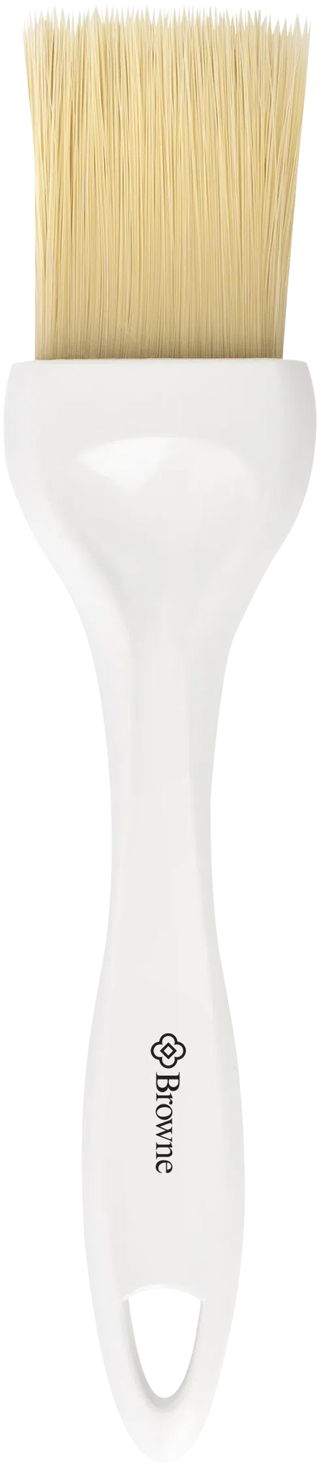 Browne - 3" Wooden Handle Linear Pastry Brush with Boar Hair - 61300-3