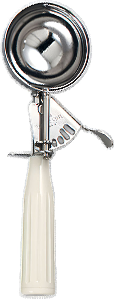 Browne - 3.4 Oz Stainless Steel Standard Ice Cream Scoop With Ivory Handle - 573310