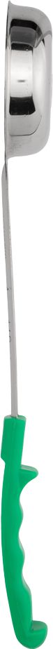 Browne - 4 Oz Stainless Steel Portioner Portioner / Spoodles with Green Handle, 1 PC (5744P) - 5757441