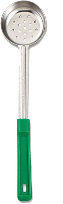 Browne - 4 Oz Stainless Steel Portioner Portioner / Spoodles with Green Handle, 1 PC (5744P) - 5757441
