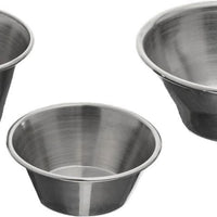 Browne - 4 Oz Stainless Steel Sauce Cup, Pack of 12 - 515057
