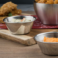 Browne - 4 Oz Stainless Steel Sauce Cup, Pack of 12 - 515057