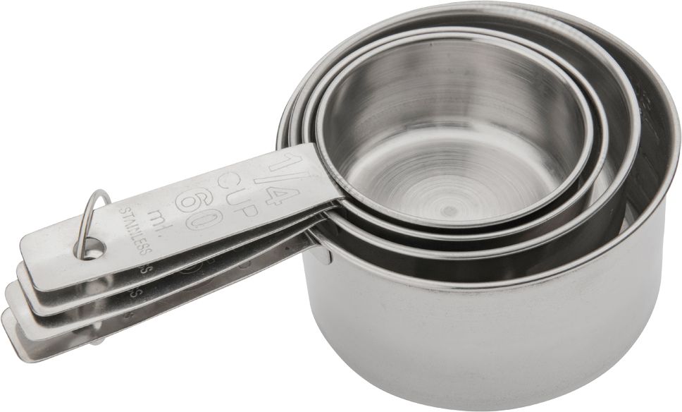 Browne - 4 PC Stainless Steel Measuring Cup Set - 746107