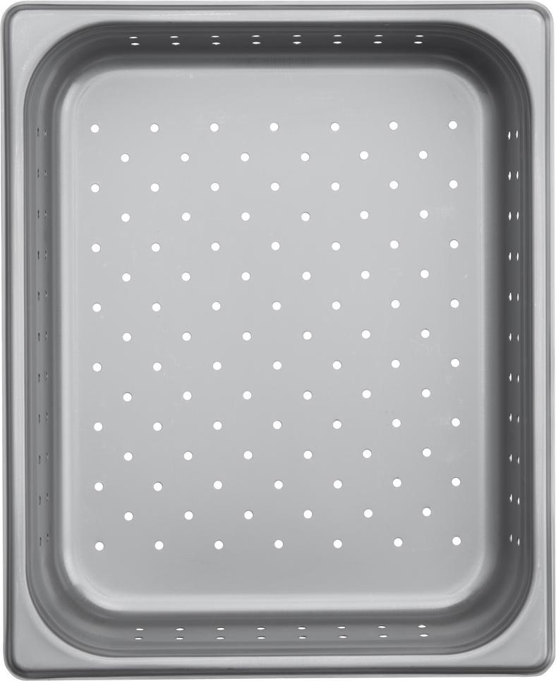 Browne - 4" Stainless Steel 1/2 Perforated Deep Steam Table Pan - 21214