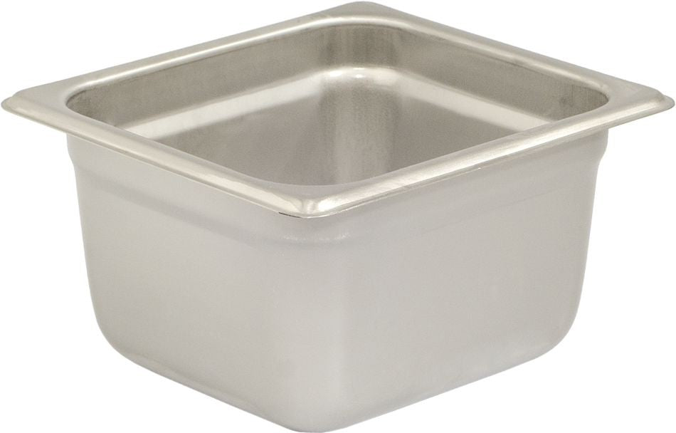 Browne - 4" Stainless Steel 1/6 Size Anti-Jam Steam Pan - 22164