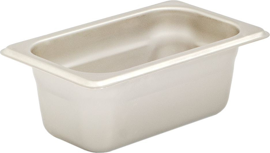 Browne - 4" Stainless Steel 1/9 Size Anti-Jam Steam Pan - 22194
