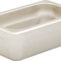 Browne - 4" Stainless Steel 1/9 Size Anti-Jam Steam Pan - 22194