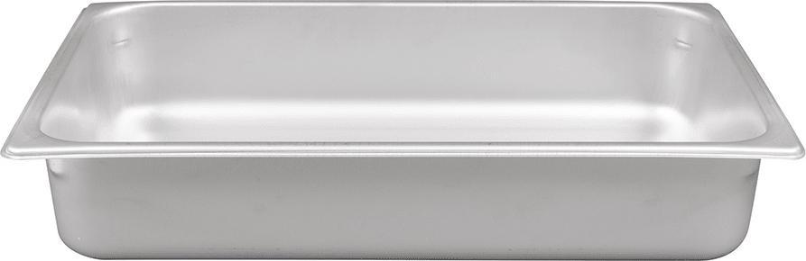 Browne - 4" Stainless Steel 2/3 Size Anti-Jam Steam Pan - 22234