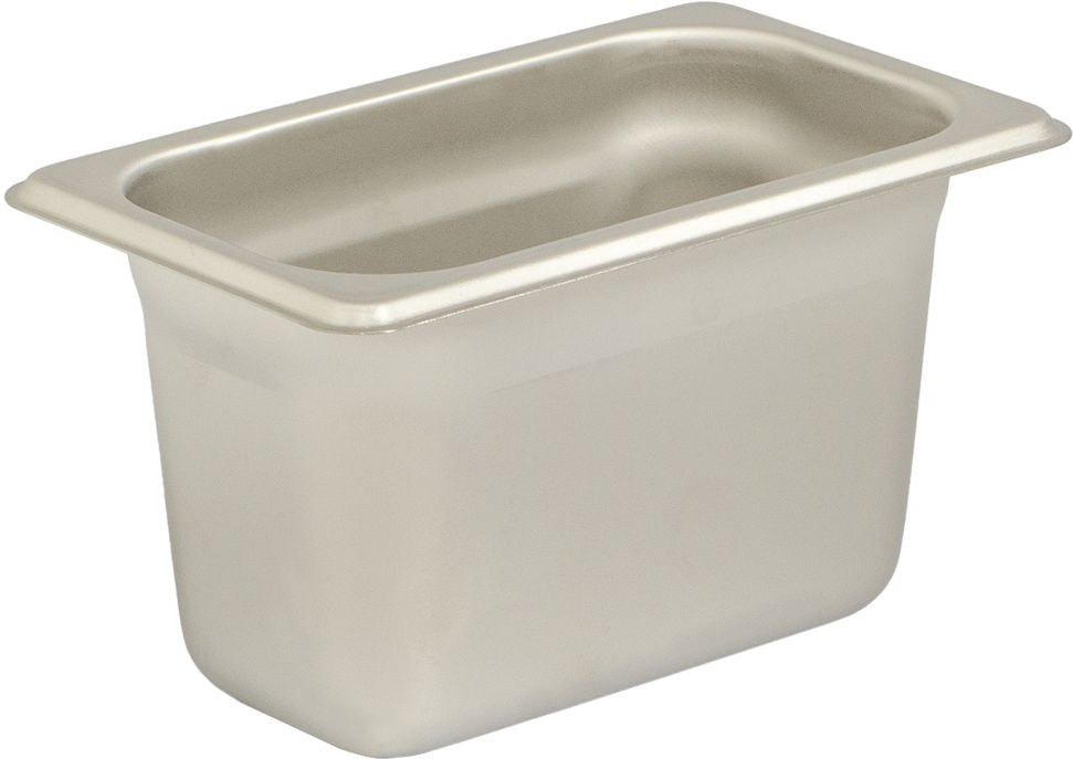 Browne - 4" Stainless Steel Anti-Jam 1/9 Size Steam Table Pan - 98194