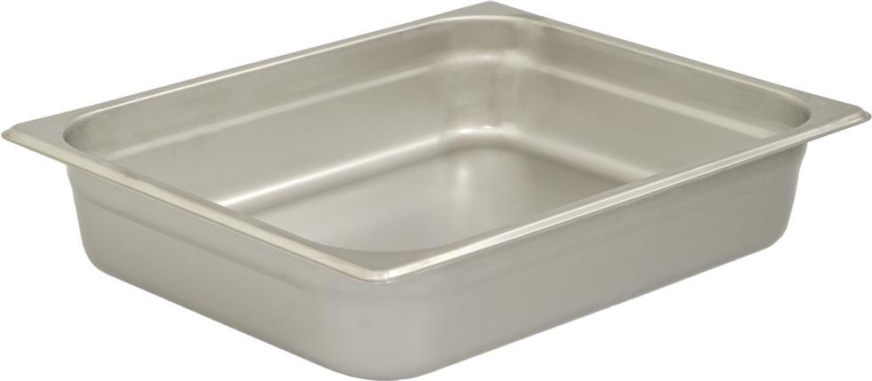 Browne - 4" Stainless Steel Half Size Anti-Jam Steam Pan - 22124