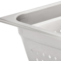 Browne - 4" Stainless Steel Perforated Full Size Anti-Jam Steam Pan - 22114