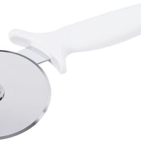 Browne - 4" White Heat Resistant Pizza Cutter with Nylon Handle - 574382